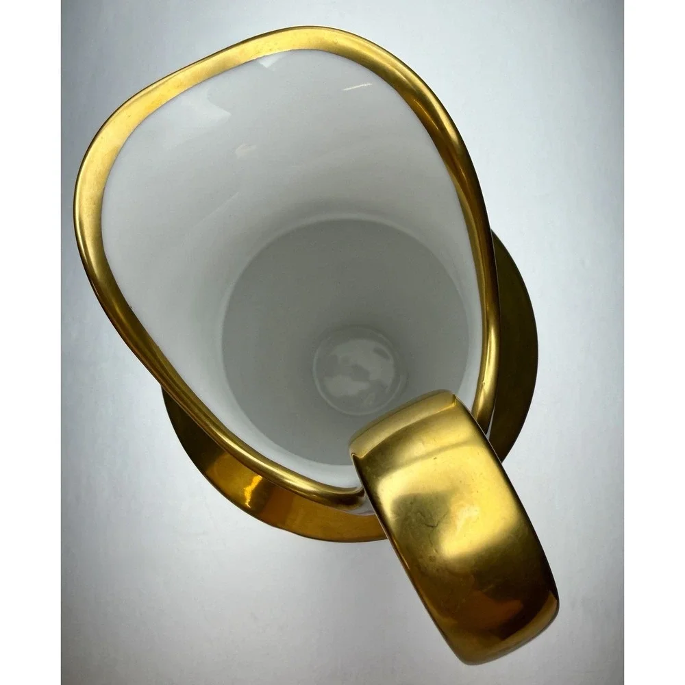 Fürstenburg Empire‎ Porcelain Creamer Gold Trim 5 3/8